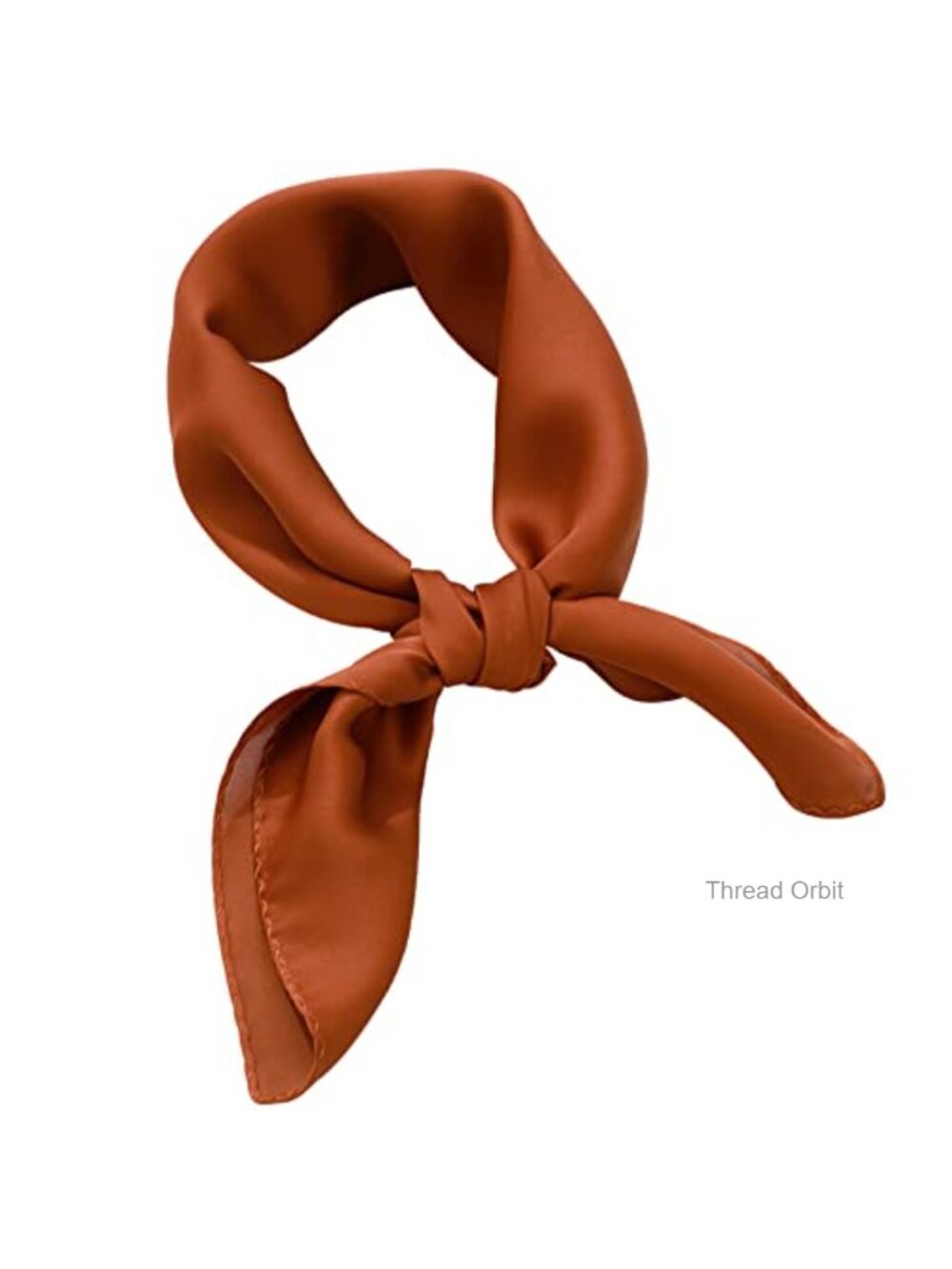 Solid Satin Silk Feeling Square Scarf Neckerchief Bandana Hair Wrap
